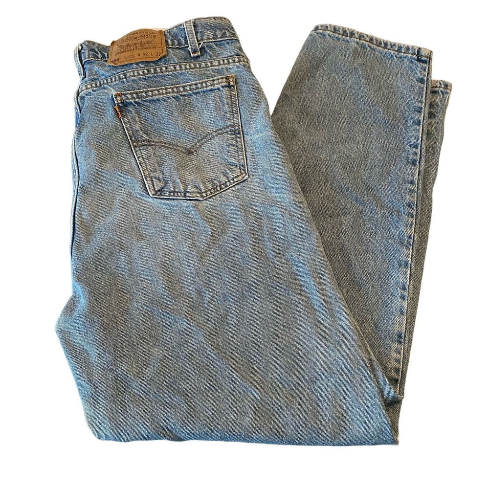 Levi’s 550 Retro 90s Orange Tab Relaxed Fit Men’s Jeans Size 42x32
